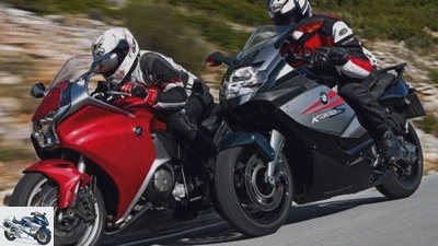 Comparison test of the sports tourers from BMW and Honda