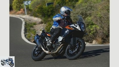 KTM 1290 Super Adventure in the PS performance test