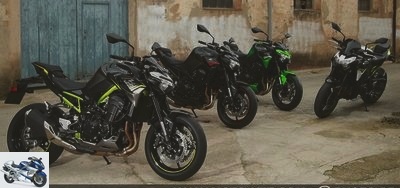 Roadster - 2020 Z900 Test: Kawasaki looks back on its & quot; Nine-without-aides & quot; - 2020 Z900 test page 1: The very electro Kawa roadster