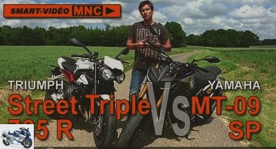Roadster - Smart-video live from our duel: Triumph Street Triple 765 R Vs Yamaha MT-09 SP - Used TRIUMPH YAMAHA
