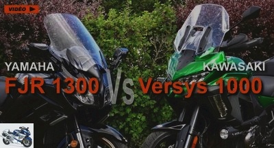 Road - Video duel Yamaha FJR1300 Vs Kawasaki Versys 1000 - Used KAWASAKI YAMAHA