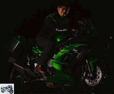 Road - Ninja H2 SX test: sporty road bike, in green and against everything! - Ninja H2 SX test page 4 - Technical point