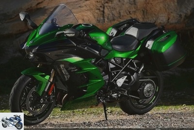 Road - Ninja H2 SX test: sporty road bike, in green and against everything! - Ninja H2 SX test page 1 - Super inflated, Kawasaki!