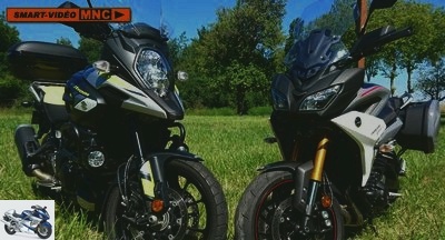 Road - V-Strom 1000 Adventure Vs Tracer 900 GT: Smart-videos live from our MNC duel - Used SUZUKI YAMAHA
