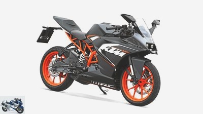 KTM RC 125 and Yamaha YZF-R 125 in comparison test