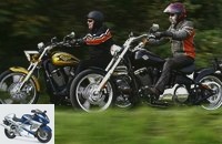Comparison test: Harley-Davidson Softail Rocker C and Victory Jackpot