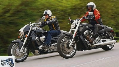 Comparison test: Harley-Davidson V-Rod versus Suzuki Intruder