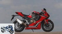 Comparison test Honda Fireblade (2016) and Honda Fireblade (2017)