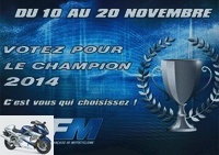 Sport - French motorcycle sport: elect the best rider or the best team 2014! -