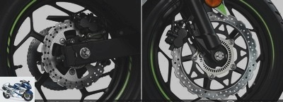 Sporty - Kawasaki Z125 and Ninja 125 test: for generation Z or ZX-R bikers? - Z125 and Ninja 125 test page 3 - Technical point