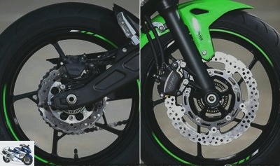 Sporty - Ninja 650 test: Kawasaki camouflages its road as a sporty one - Ninja 650 test page 3 - Technical point
