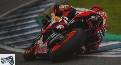 Offseason testing - Marquez dominates the last day of testing 2019 in Jerez, disrupted by the rain -