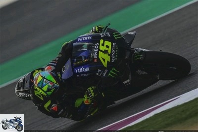 Offseason testing - Rossi in the shadow of other Yamaha at Qatar tests -