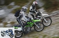 Comparison test: Kawasaki KLX 250 against Yamaha WR 250 R