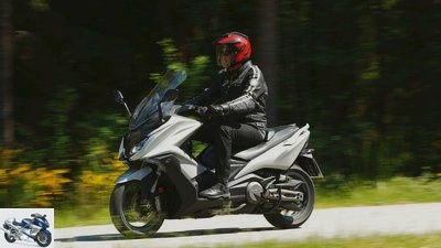 Kymco AK 550 i ABS in the driving report