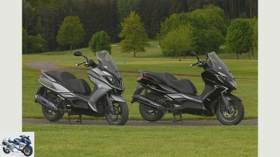 Kymco Downtown 125-350i in the driving report