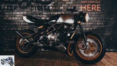 Langen Motorcycles: Cafe Racer with a 250cc two-stroke engine