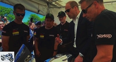 Tourist Trophy - Prince William at TT 2018: the Duke of Cambridge is in motorcycle racing - NORTON Occasions