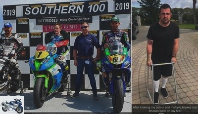 Tourist Trophy - Southern 100 2019: big highside of Dunlop, grand slam of Harrison -