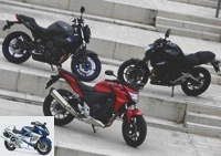 All Comparisons - CB500F, ER-6n or XJ6: Which A2 Motorcycle to Choose? - Technical and commercial sheets