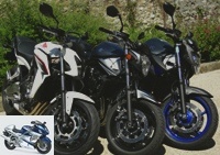 All Comparisons - CB650F, Bandit 650 or XJ6: in line, the small 4-cylinders! - Practical aspects and equipment