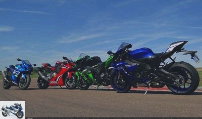 All Comparisons - 2017 Superbike comparison: CBR1000RR, GSX-R1000R, YZF-R1, ZX-10R - CBR1000RR, GSX-R1000R, YZF-R1, ZX-10R - Page 1: Static