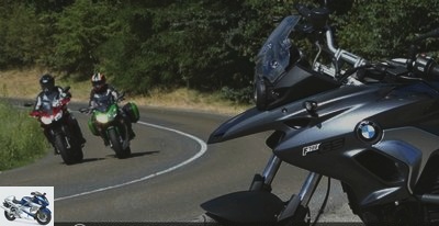 All Comparisons - Comparison test BMW F 700 GS Vs Kawasaki ER-6f Vs Yamaha Tracer 700: on the road! - Moto-Net.Com takes the orders!
