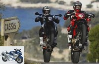 Comparison test: KTM 990 Supermoto R and Ducati Hypermotard 1100