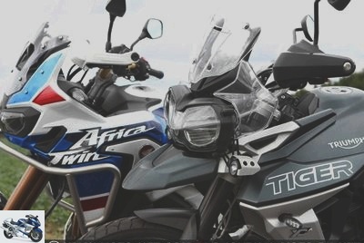 All Duels - Duel Africa Twin Adventure Sports Vs Tiger 800 XCA 2018 - Duel Africa Twin Adventure Sports Vs Tiger 800 XCA 2018 - Page 1: static