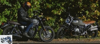All Duels - Duel BMW R nineT Scrambler Vs Triumph T120 Black: you got the look, bobo! - Page 2 - The Triumph in the retro of the neo-BMW