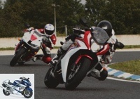 All Duels - Duel CBR650F vs CBR600RR: enemy sisters? - Road test of the CBR650F and CBR600RR