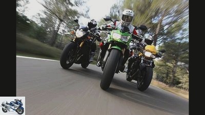 Comparison test: mid-range naked bikes 2011