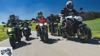Middle class naked bikes in comparison test