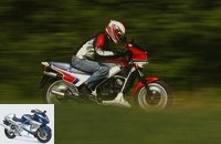 On the move with the Honda MVX 250 F.