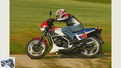 On the move with the Honda MVX 250 F.