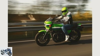 On the move with the Kawasaki Z 1000 R.