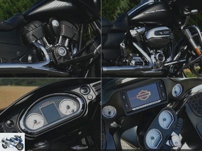 All Duels - Duel Indian Chieftain Dark Horse Vs Harley-Davidson Road Glide Special 107: riders on the standards - Page 1 - Static: Harley bends in eight to counter Indian