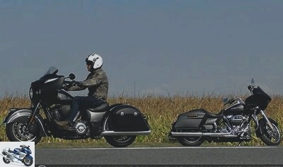 All Duels - Duel Indian Chieftain Dark Horse Vs Harley-Davidson Road Glide Special 107: riders on the standards - Page 2 - Dynamics: a balanced match