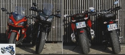 All Duels - Duel Kawasaki Z1000SX 2017 Vs Yamaha Tracer 900: all-in-one - Page 1 - Static: comfortably sporty