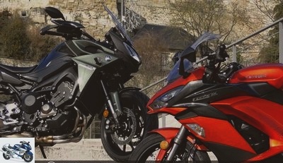 All Duels - Duel Kawasaki Z1000SX 2017 Vs Yamaha Tracer 900: all-in-one - Page 2 - Dynamics: a very close match!