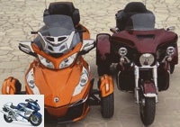 All Duels - Duel Spyder RT Vs Tri Glide Ultra: never two ... so three? - Technical and commercial sheets