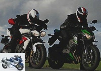 All Duels - Duel Z800 Vs Street Triple R: the road stars of 2013! - Z800 and Street Triple R data sheets