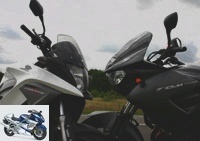 All Duels - Honda Crossrunner Vs Yamaha TDM 900: two motorcycles on five legs! - Two hydrids with slanted eyes