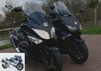 All Duels - Does the 2012 Yamaha 530 Tmax do better than its predecessor? - Yamaha 500 Tmax 2011 technical sheet