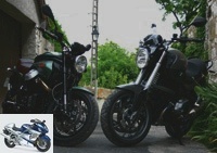 All the Duels - R1200R 2011 Vs Griso 8V SE: German rigor or Italian charm ... - Mamma mia what motorcycles ...