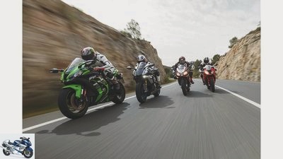 Comparison test of superbikes, part 1: Country road
