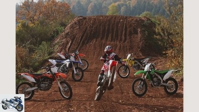 Motocross Comparison Test - Honda, Kawasaki, KTM, Suzuki and Yamaha