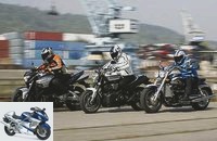 Comparison test Suzuki B-King, Yamaha MT-01 and Triumph Rocket III
