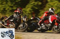 Comparison test Wunderlich-BMW R 1200 R Ducati Multistrada 1260 Pikes Peak