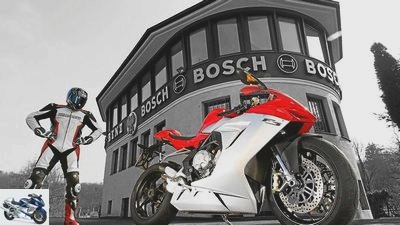 MV Agusta F3 in the driving test